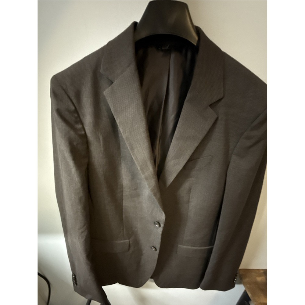 Banana Republic 42R Slim Fit Italy Wool Reda Super 110s Blazer Grey Houndstooth